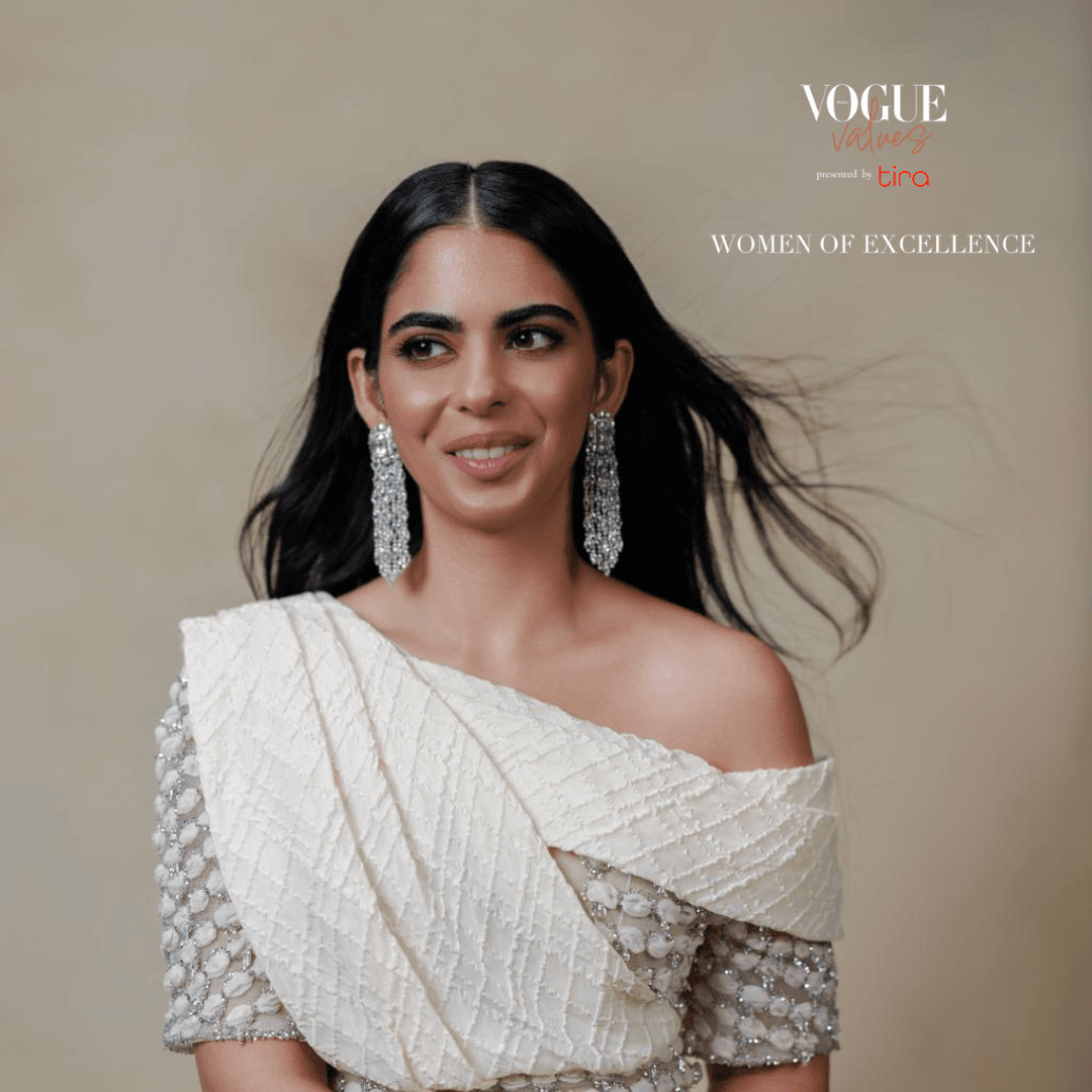 Isha Mukesh Ambani wore an ivory Chanel gown at Vogue Values: Women of Excellence